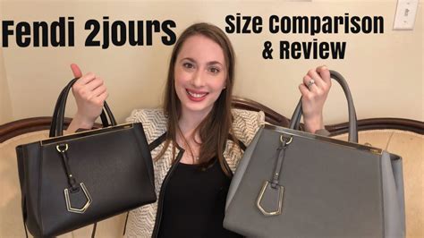 Fendi 2jours Medium vs Petite (small) Luxury Tote Bags Review .